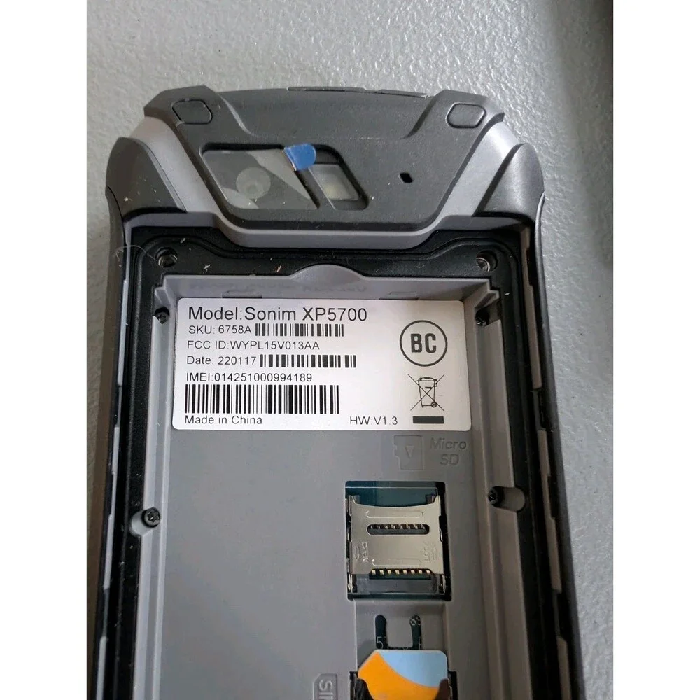 Sonim XP5 XP5700 4GB Rugged Phone, Black, AT&T Locked, Push-to-Talk As Is